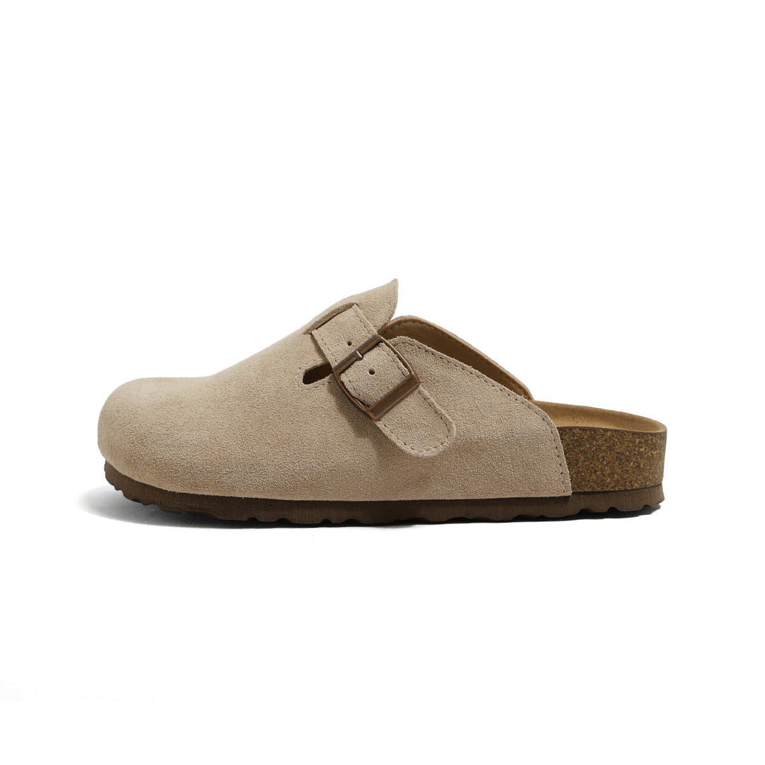 Marianne - Leather Slip-on Clogs