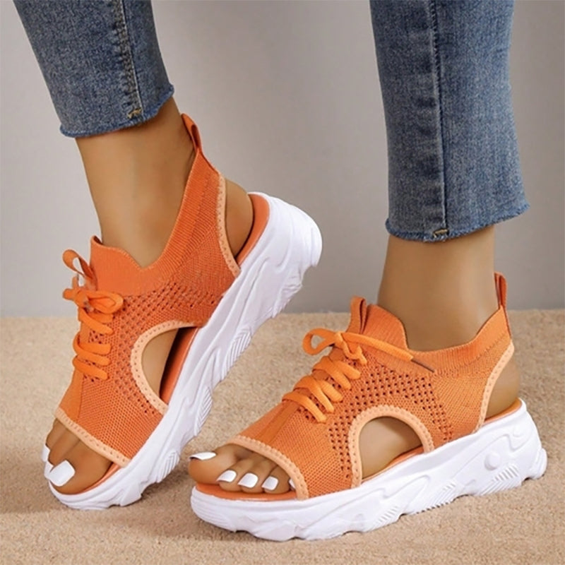 Lina Platform Orthopedic Sandals — detail view