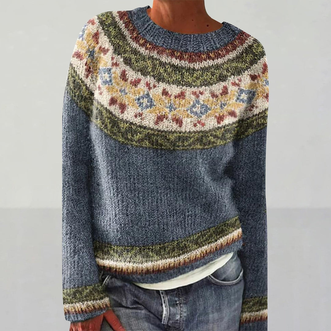 Amelia Cozy Retro Sweater — side view