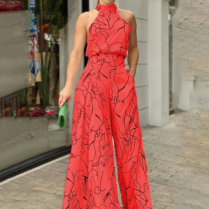 Qiana Elegant Jumpsuit — styled view