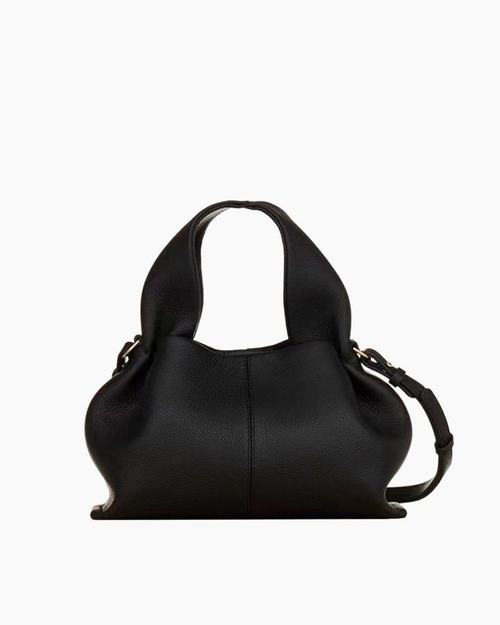 Modern Elegance Leather Cloud Bag