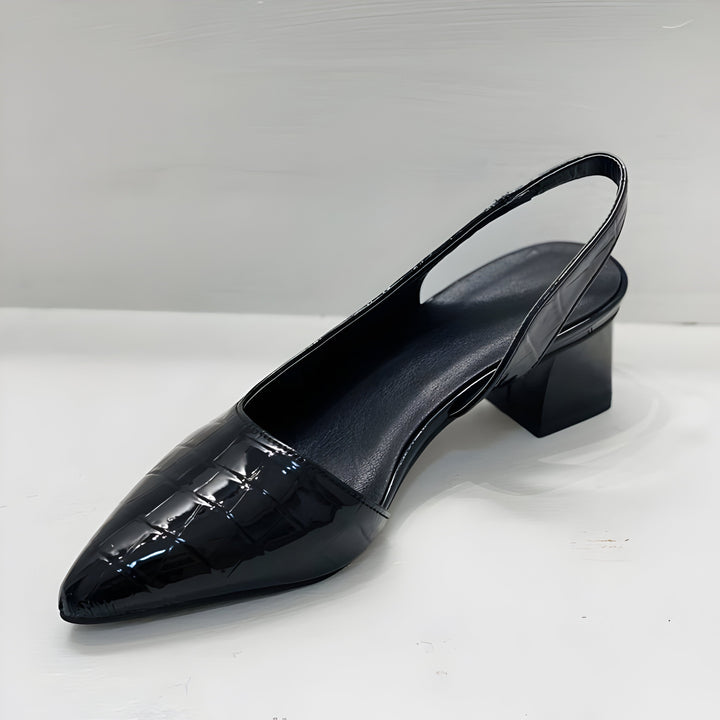 Wynn Orthopedic Wide-Toe Heels — front view