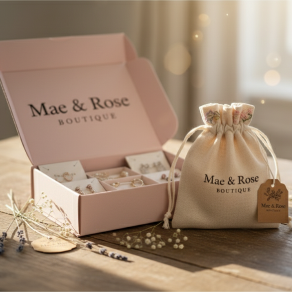 Vintage Blue Flower Gold Ring