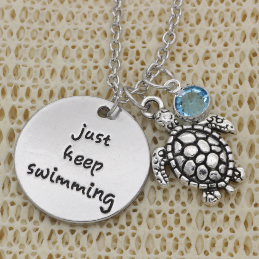 Ocean Spirit Turtle Charm Necklace