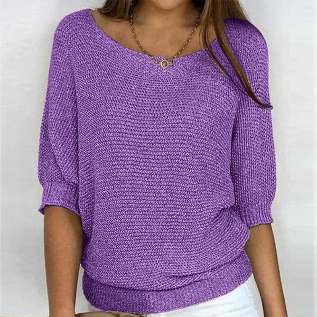 Abigail Soft Comfortable Sweater — detail view