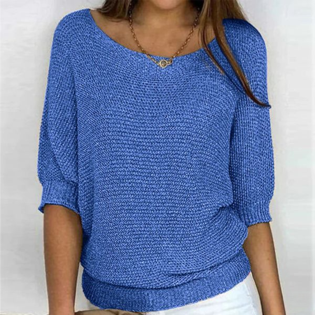 Abigail Soft Comfortable Sweater — back view