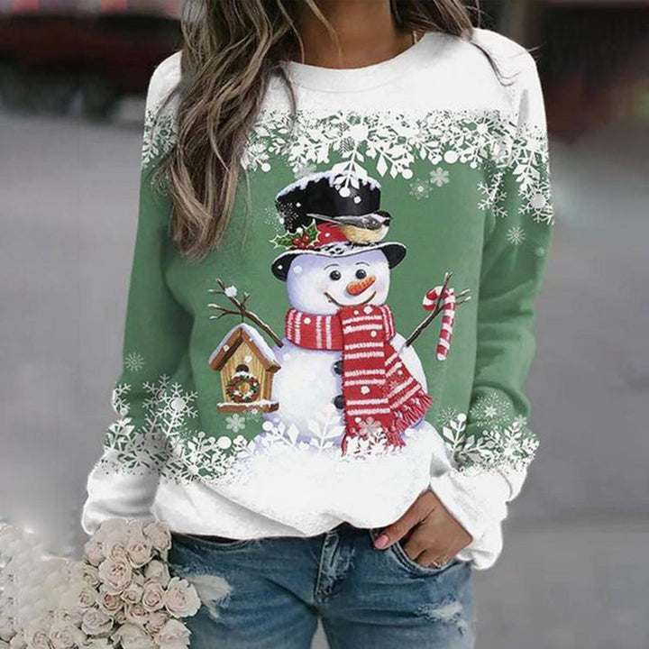 Peyton Super Soft Christmas Sweatshirt — close-up view