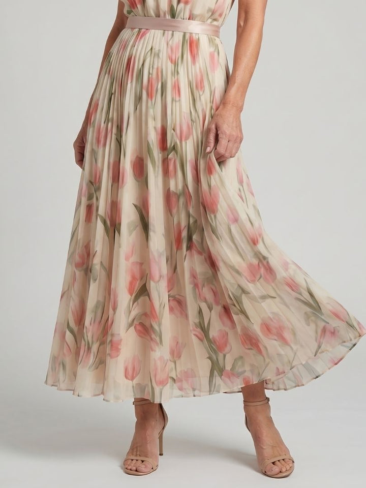 Aurelle Midi Dress — close-up view
