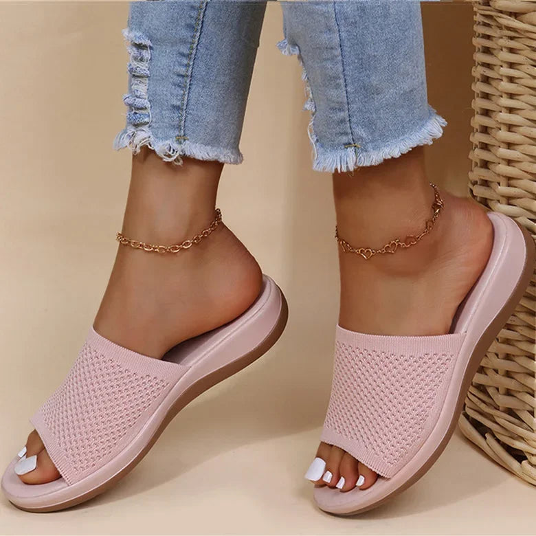 Mia Orthopedic Flat Sandals — back view