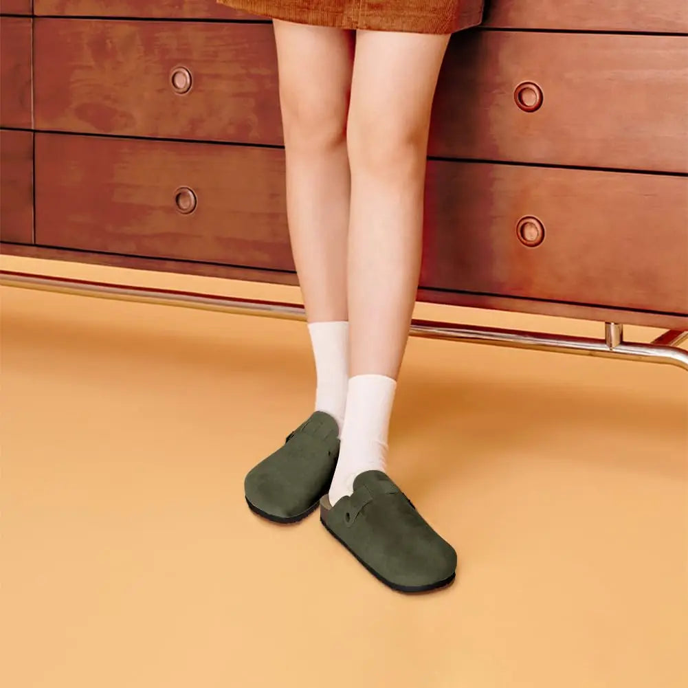 Annabel - Woolen Slip-on Clogs
