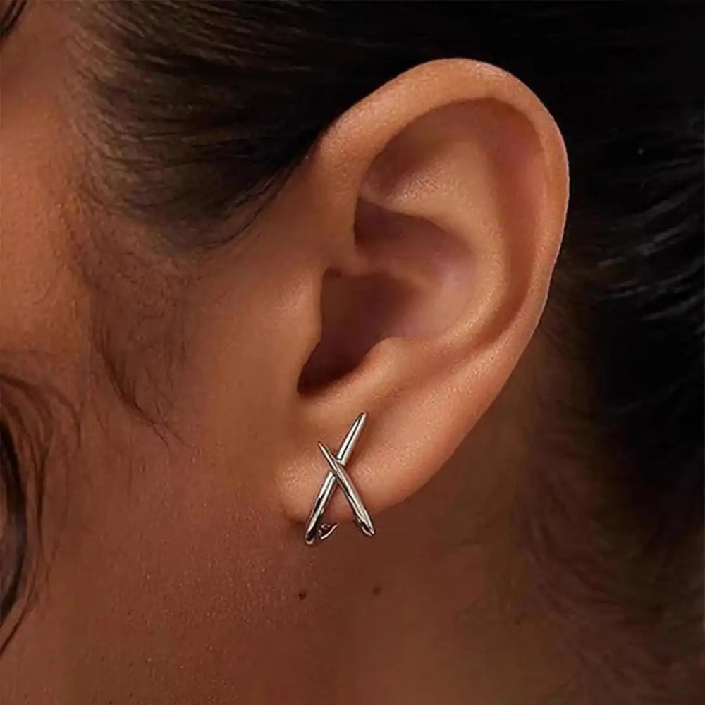 Close-up of the cross stud detail