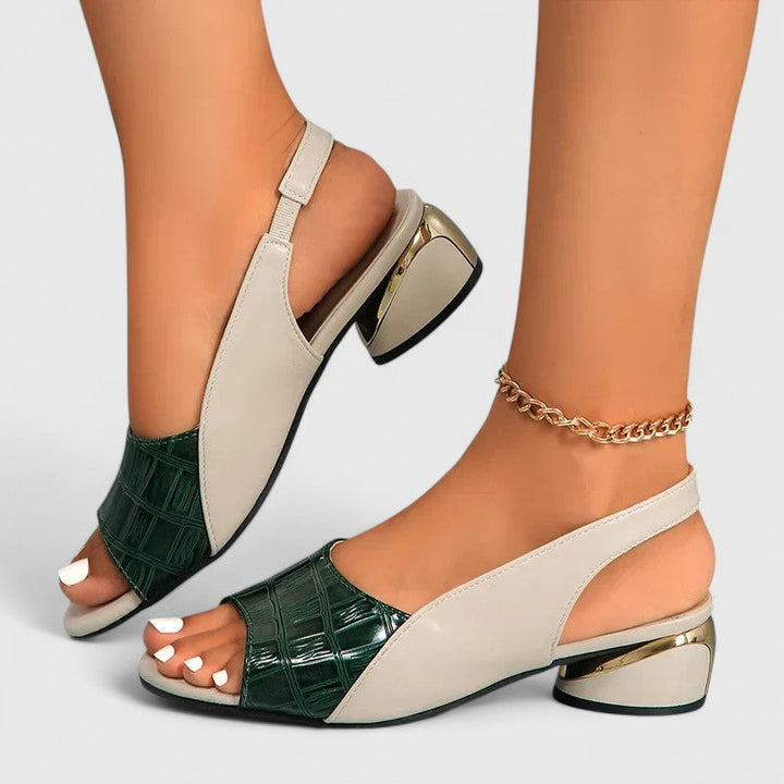 Mariah Elegant Leather Sandals — side view