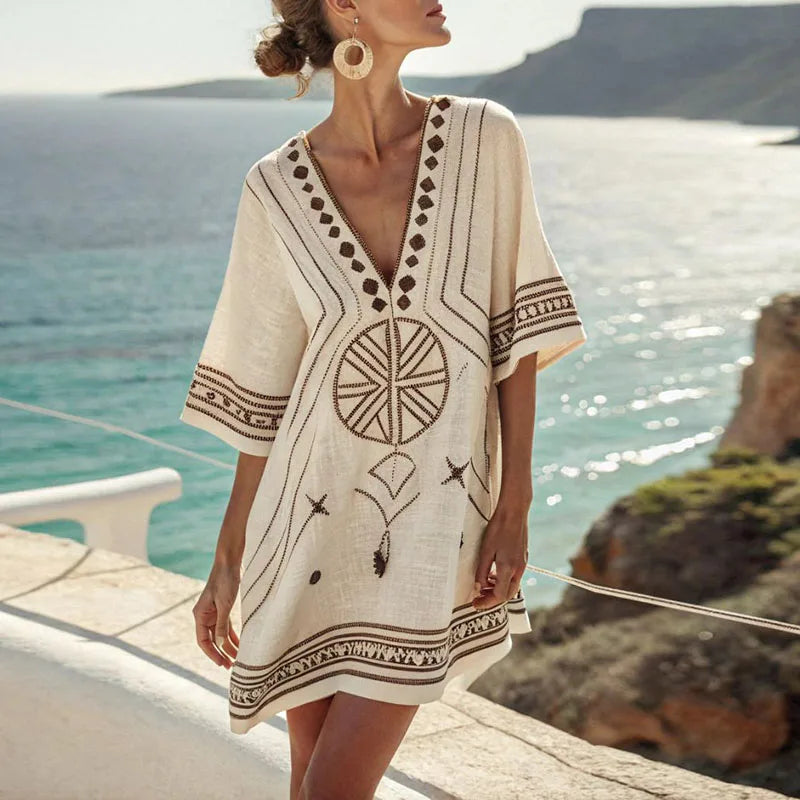 Danique Elegant Beach Dress — front view