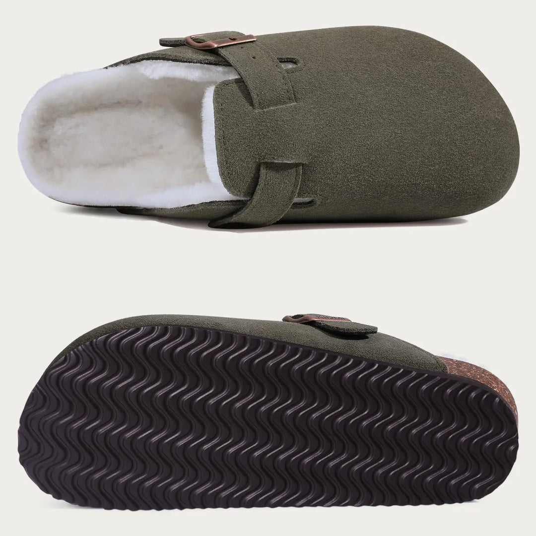 Annabel - Woolen Slip-on Clogs