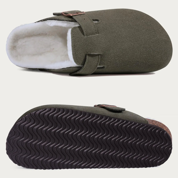 Annabel - Woolen Slip-on Clogs