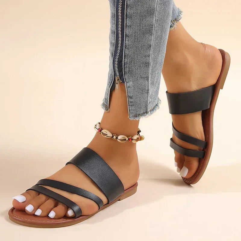 Grace Orthopedic Flat Sandals — top view