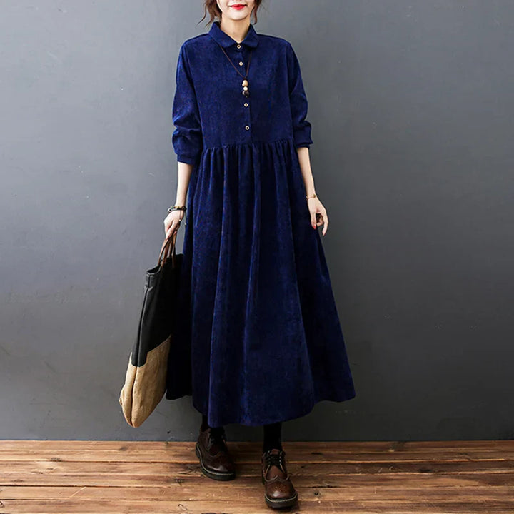 Evelyne classic shirt dress styled – women's smart casual winter outfit