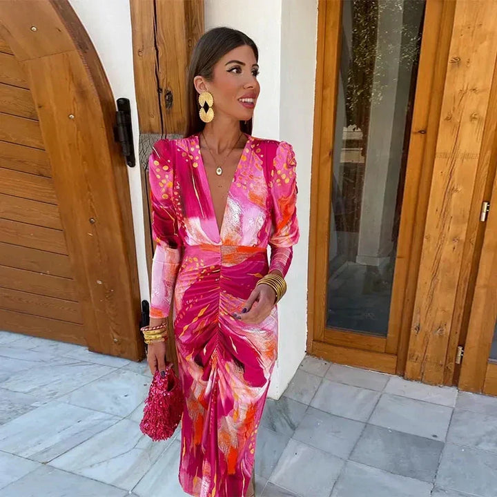 Chiara - Elegant Maxi Dress — front view