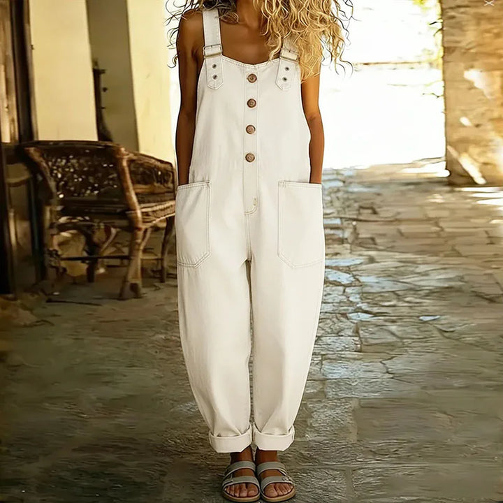 Saylor Denim Overalls — detail view