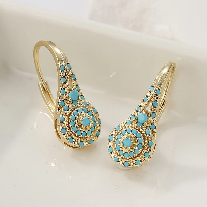 Pearl bloom earrings displayed in a jewellery box
