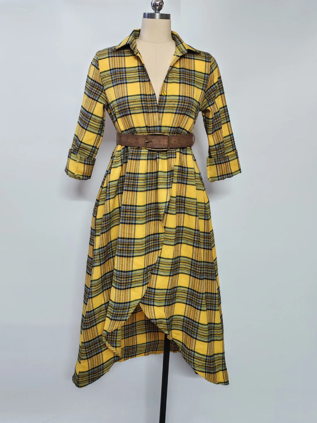 Grace belted dress outfit – women's elegant winter fashion look