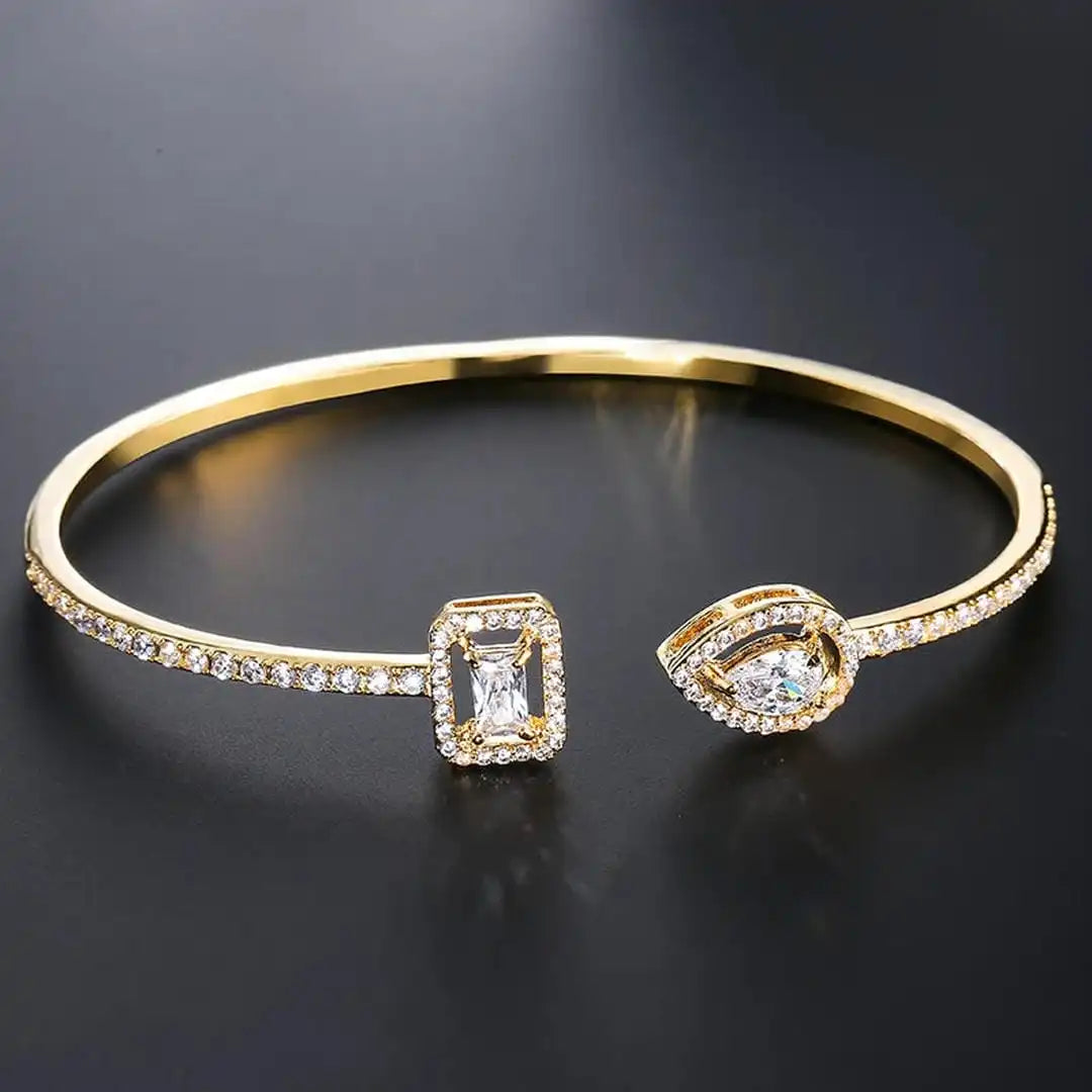 Side angle showing the open cuff shape