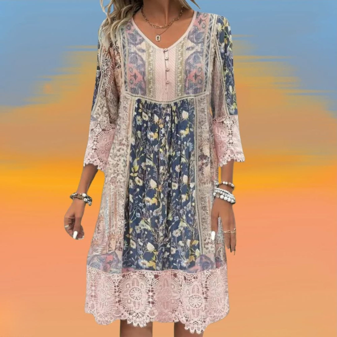 Naya Boho Summer Dress — back view