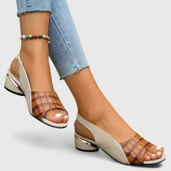 Mariah Elegant Leather Sandals — detail view