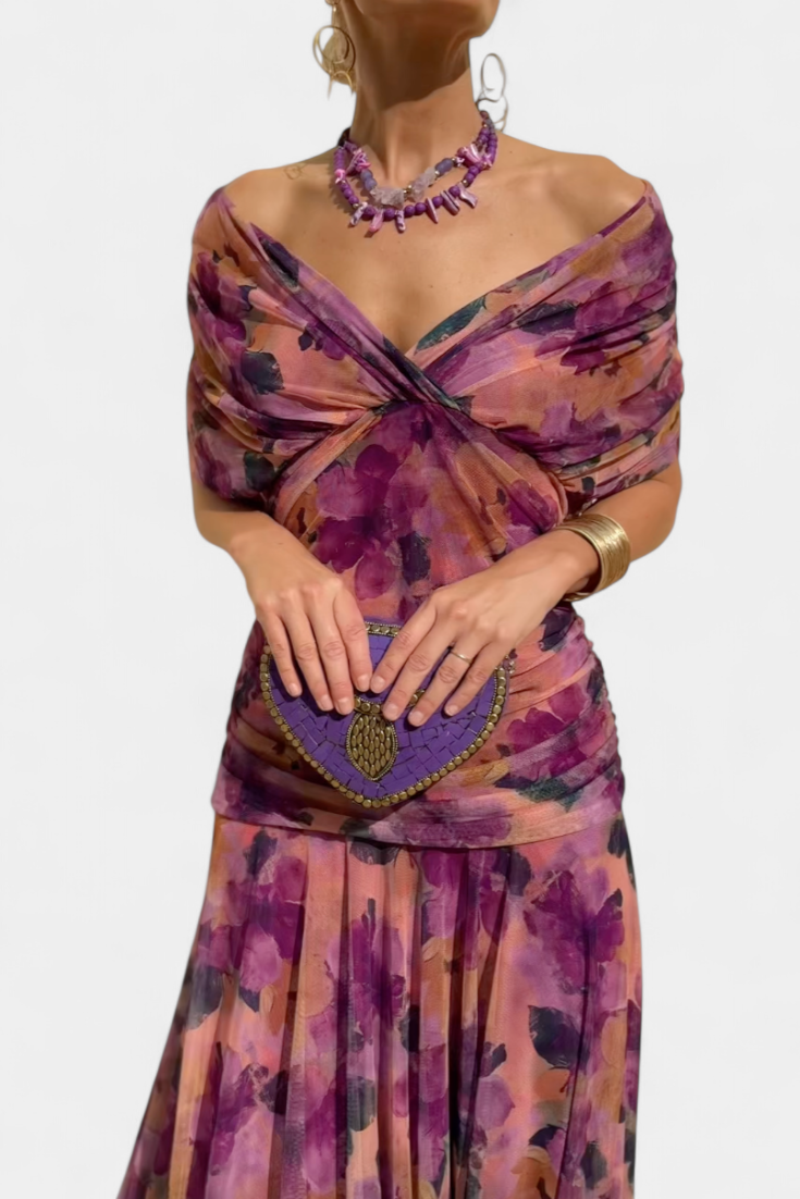 Evira - Elegant Off-Shoulder Dress