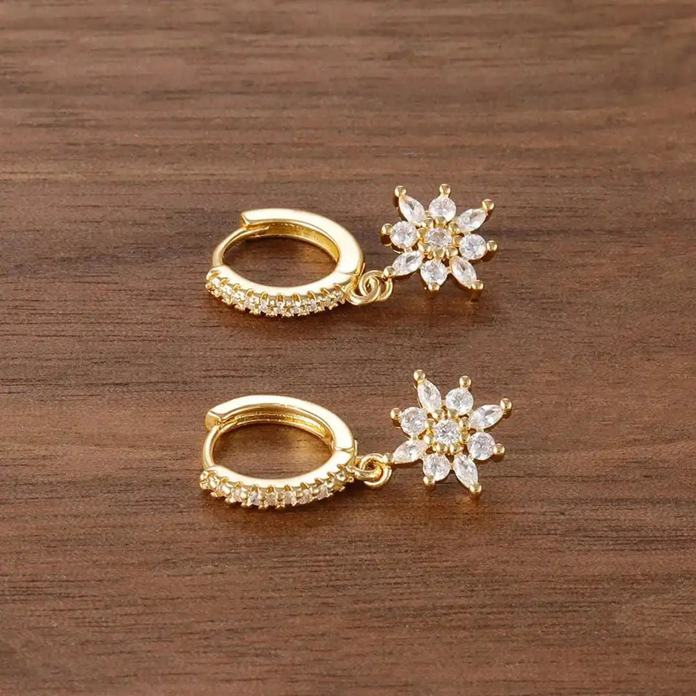 Close-up of the star-shaped zircon detail