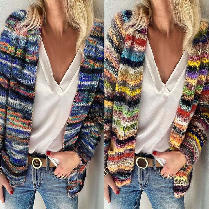 Layla Super Soft, Multi-Colored Cardigan — back view