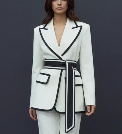 Women's office tailored co-ord – side view
