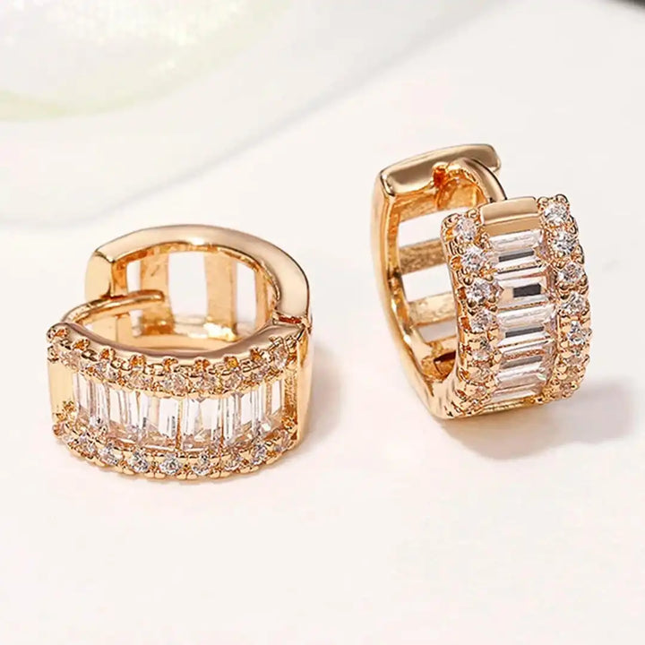 Both earrings displayed together on a jewellery tray