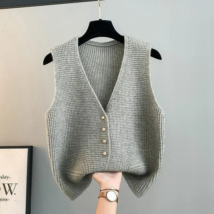 Alyssa Stylish Warm Vest — back view