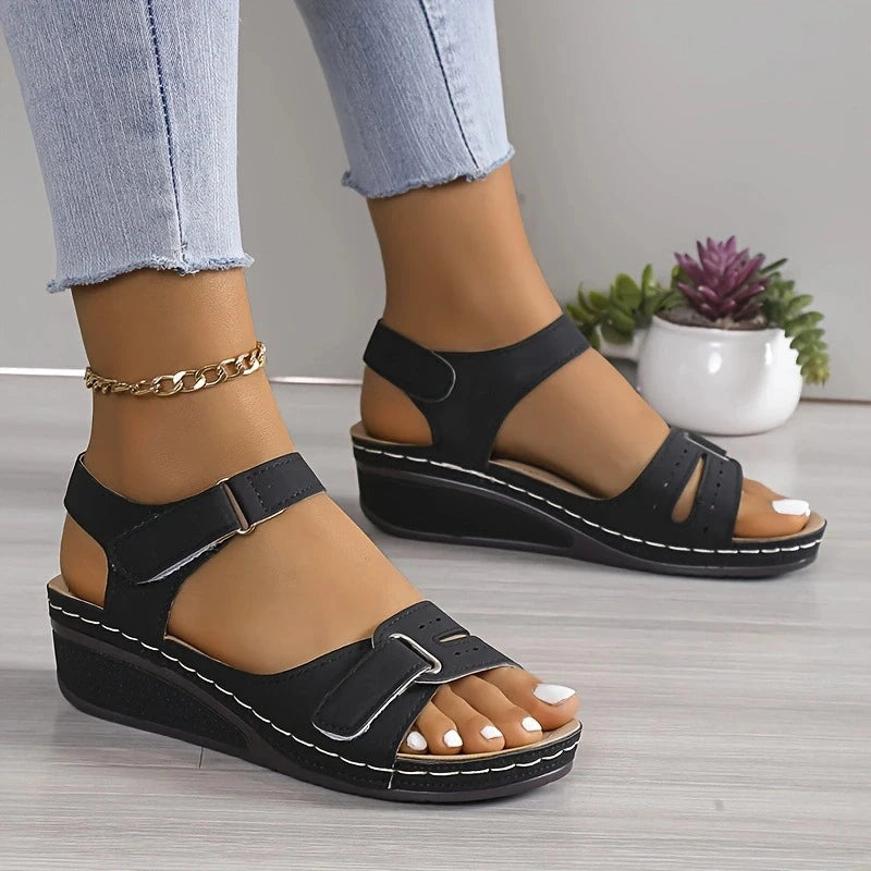 Riley Orthopedic Sandals — back view