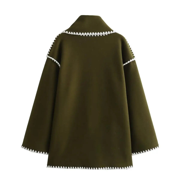 Olivia Premium Designer French Coat — detail view