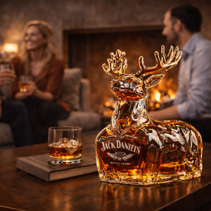 Jack Daniel's Whisky Bottle - Reindeer Edition