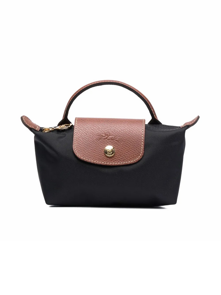 Longchamp Le Pliage XS Handbag Black Front View Classic
