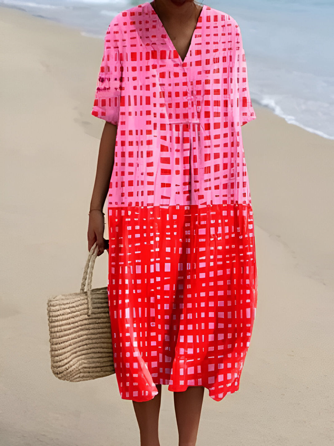 Vienna Printed Maxi Dress — styled product shot