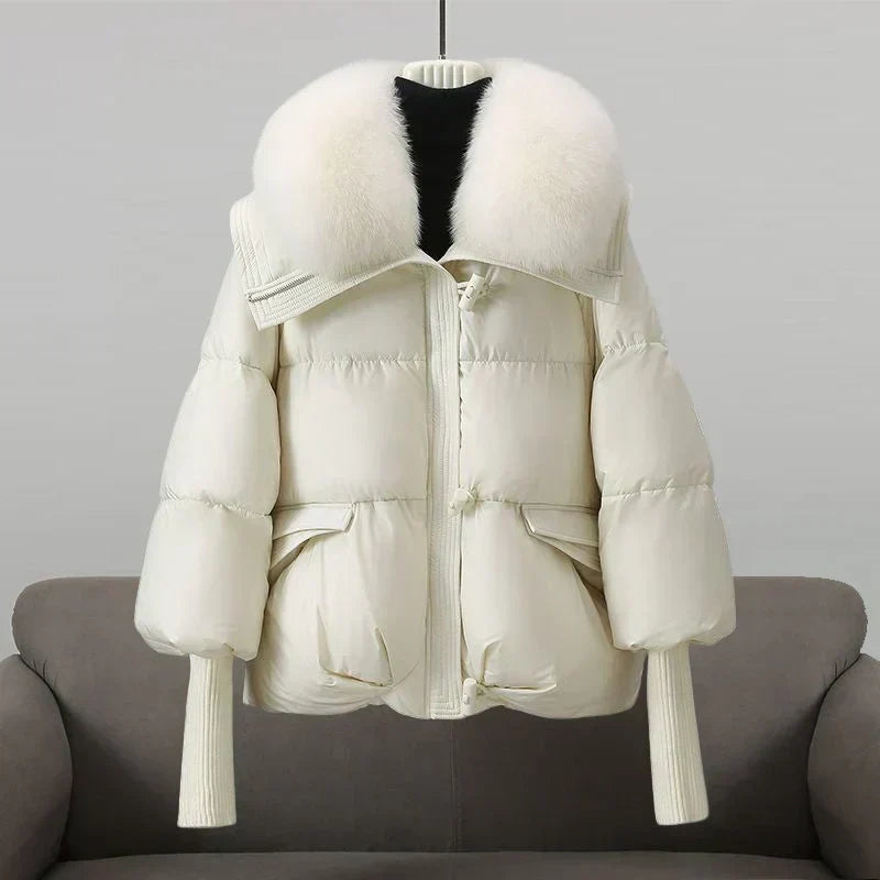 Donna | Women's Oversized Puffer Jacket with Faux Fur Collar
