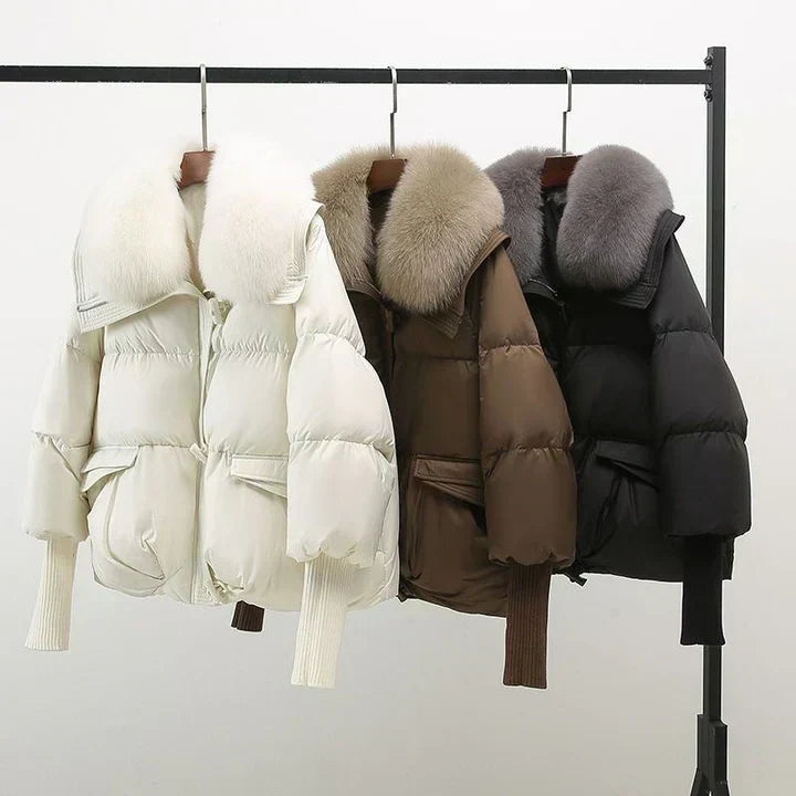 Donna | Women's Oversized Puffer Jacket with Faux Fur Collar