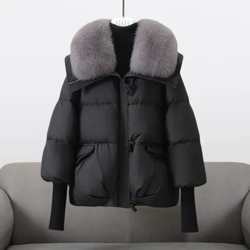 Donna | Women's Oversized Puffer Jacket with Faux Fur Collar