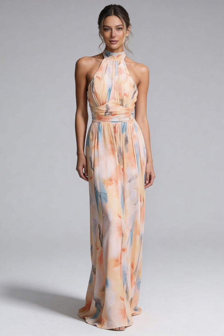 Sienna Sunset Flow Dress — front view