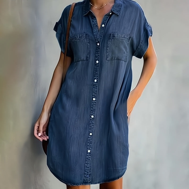 Saylor Denim Shirt — back view