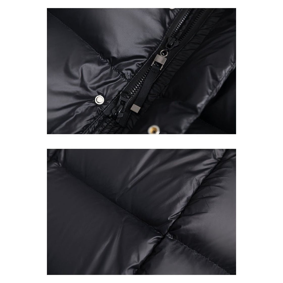 Long Quilted Winter Jacket | With Hood and Zip