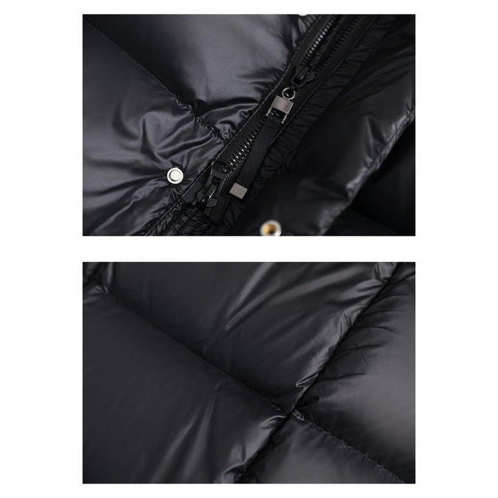 Long Quilted Winter Jacket | With Hood and Zip