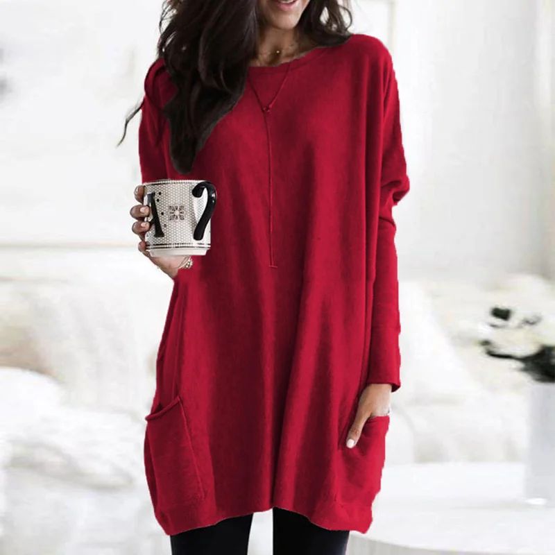 Sophia Casual Pocket Sweater — product view