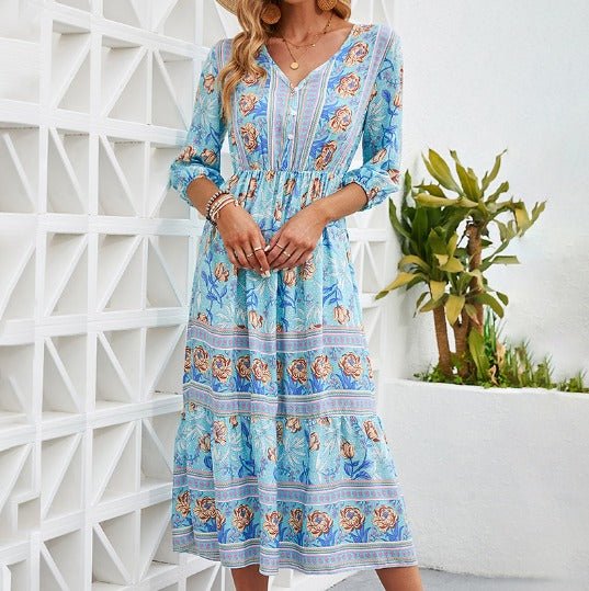 Marino Boho Summer Dress — front view