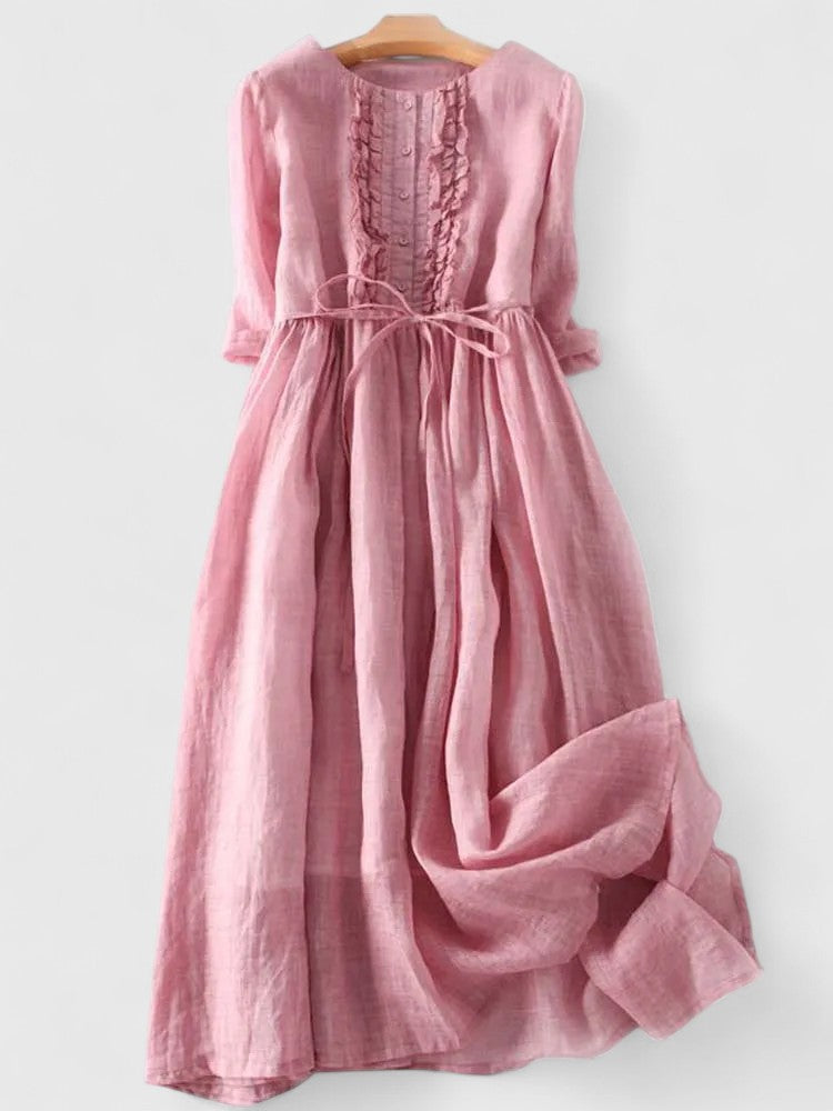 Karynthe Spring Elegant Dress — back view