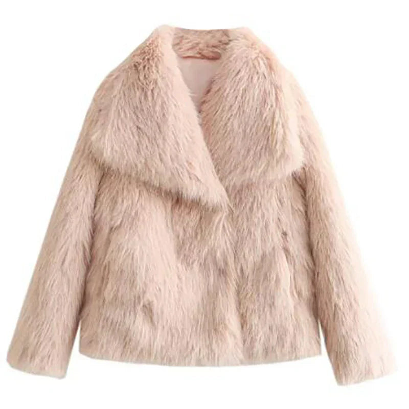 Charnotte | Women’s Chic Faux Fur Winter Jacket